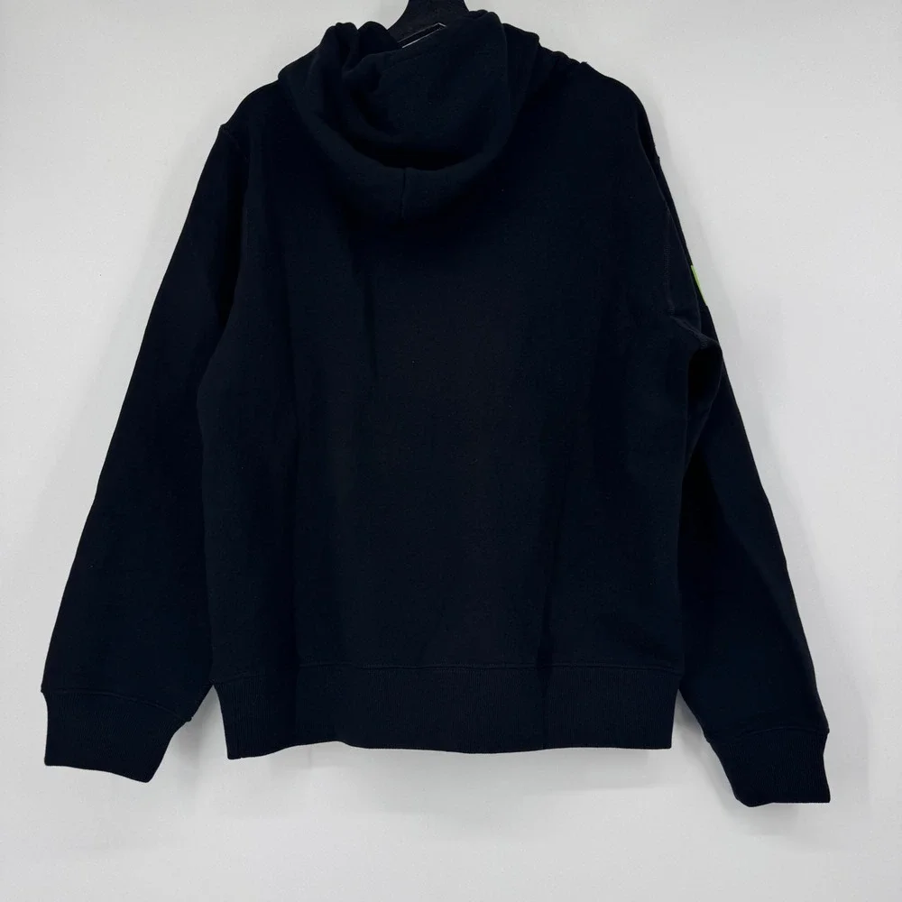Polo Ralph Lauren Mens Expedition Mountain Bike Graphic Hoodie Black Large NEW